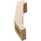 Ekena Millwork 3-inch W x 6-inch D x 10-inch H Burlington Rough Cedar Woodgrain TimberThane Knee Brace, Primed BRCUR03X06X10BURRCPR - alternate 5